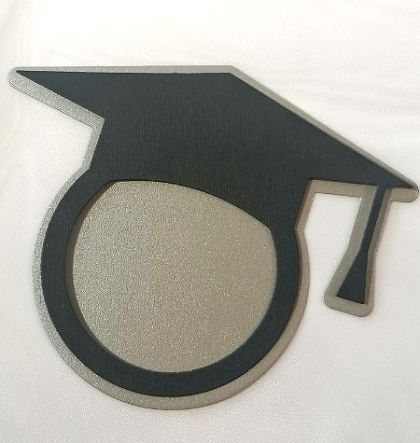 Зазвършване  - шапки за спомен с място за снимка или текст - 12,50 х10,00 см