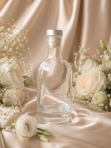 Стъклена бутилка с тапа - 6,50 х 16,00 см 