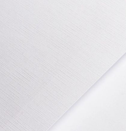 Картон - Pure White ( OPALE Fabric ) Лен - A4 - 300 g/m²