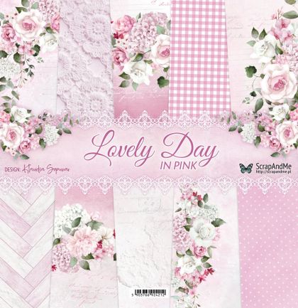 Дизайнерскa хартия - Lovely Day In Pink - 5 листа
