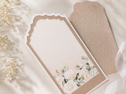 Заготовка за картичка Таг в Бежово - 20,50 х 10,30 см