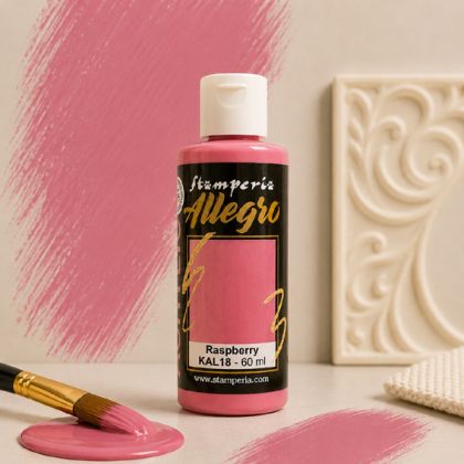 Акрилна боя Stamperia Allegro - Raspberry - 60 мл.