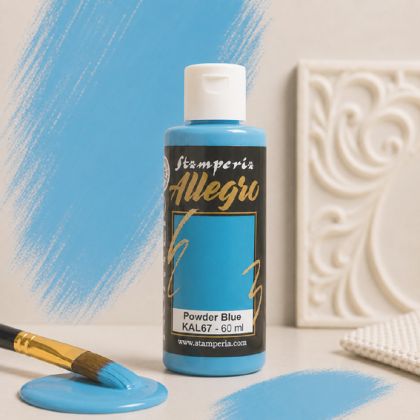 Акрилна боя Stamperia Allegro - Powder blue - 60 мл.