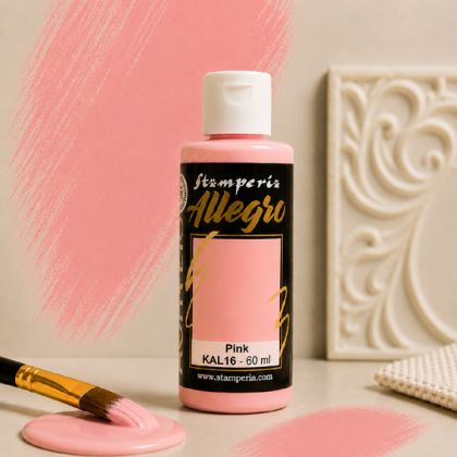 Акрилна боя Stamperia Allegro - Pink - 60 мл.