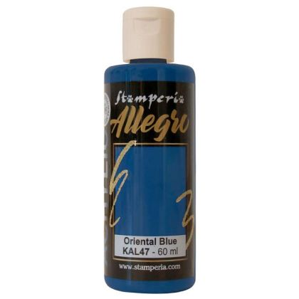 Акрилна боя Stamperia Allegro - Oriental blue - 60 мл.