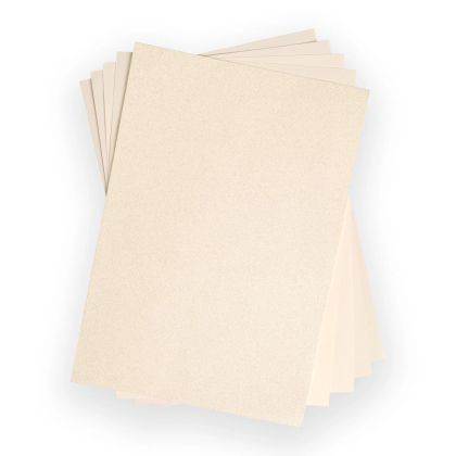 Луксозен комплект ефектни картони Бяло - 10 бр - A4 - 250 g/m²