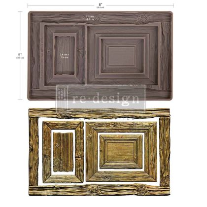 Силиконов молд - Vintage Timber Christmas - 12,7 x 20,40 см