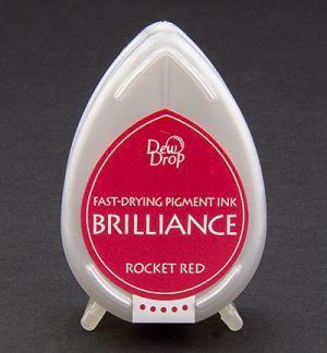 Бързосъхнещ пигментен тампон - BRILLIANCE - Rocket Red