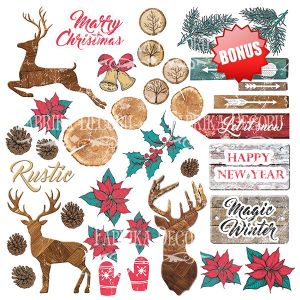 Комплект дизайнерска хартия - Christmas Fairytales - 10 двустранни листа