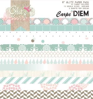 Комплект дизайнерска хартия - Carpe Diem - 24 листа