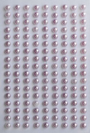 Полусферични перли - лила - 153 бр.