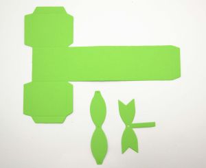 Заготовки за кутийки ( зелено ) - 3бр.