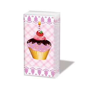 Пакет Салфетки - 10 бр - 22 х 21.5см - Cupcakes 051555