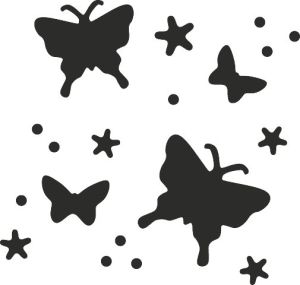 Магнитен перфоратор - Пеперуди - 4,00 см