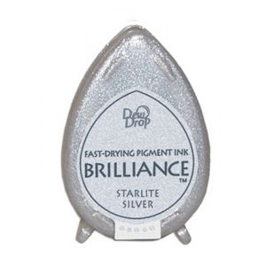 Бързосъхнещ пигментен тампон - BRILLIANCE - Starlite Silver
