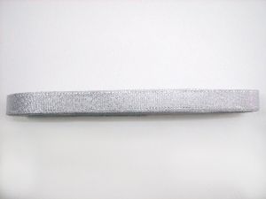 Панделка - сребърна със сребърен кант - 10м