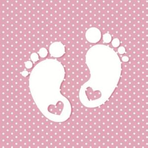 Салфетка Little Feet Pink SLCH 000803