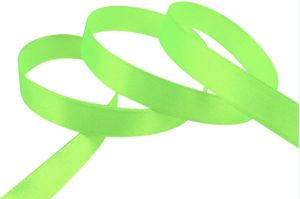 Панделка сатен- Наситено светло зелено - 10 м. №70