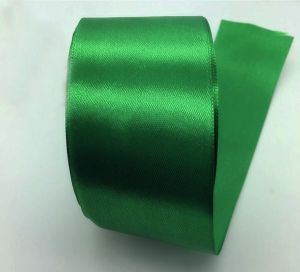 Панделка сатен - Изумрудено зелено - 10м. №75
