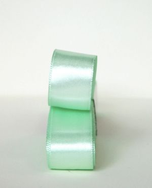 Панделка сатен - Светло млечно зелено - 10 м №61