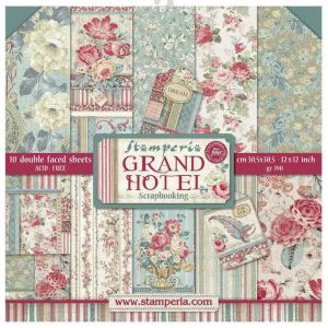 Комплект дизайнерска хартия - Grand Hotel - 10 двустранни листа