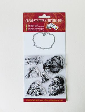Комплект силиконови печати с щанца - Santa Claus - 7 елемента