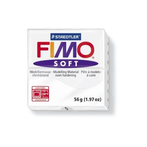 Полимерна глина Fimo Soft - White - 57 гр.