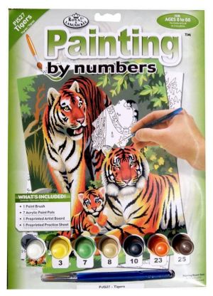  Рисуване по номера - Tigers