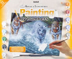  Рисуване по номера - Three Tigers
