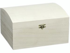 Дървена кутия с объл капак - 22.50 х18.50 х 11.50 см