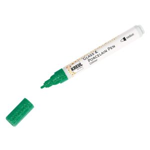 Porcelain & Glass Pen - Глитер маркер за порцелан и стъкло - Зелено