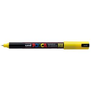 Posca PC-1MR - Ултра тънък перманентен маркер - Жълт - 0,7 mm