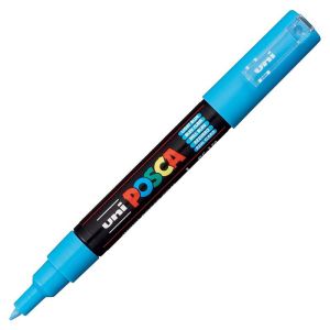 Posca PC-1M - Много тънък перманентен маркер - Светло син - 0,7 mm