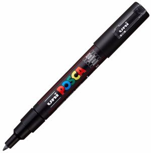 Posca PC-1M - Много тънък перманентен маркер - Черно - 0,7 mm