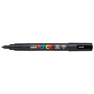 Posca PC-3M - Перманентен маркер - Черен - 0,9-1,3 mm