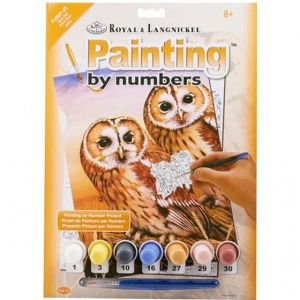  Рисуване по номера - TAWNY OWLS