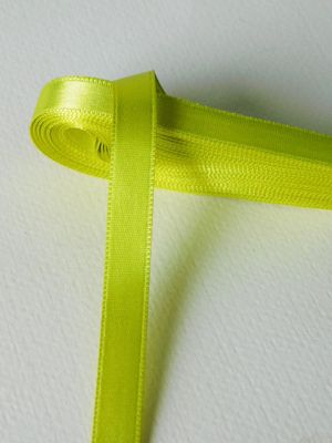 Панделка сатен - Жълто-зелено - 10 м №89