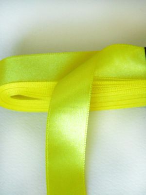 Панделка сатен - Слънчево жълто - 10 м.  №88