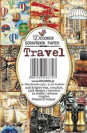 Decorer хартия - Travel - 7 х 10.8см. - 24 листа