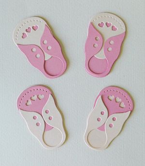 Бебешки обувки - Розово и праскова - 2 чифта 