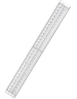 Акрилна линия с метален ръб - 30 см