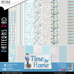 Комплект дизайнерска хартия - TIME FOR HOME - 8 листа