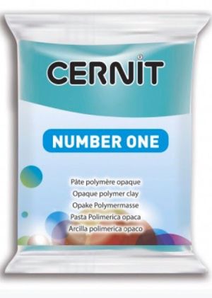 Полимерна глина CERNIT Number ONE - Green TURQUOISE - 56 гр.
