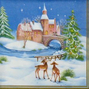 Салфетка Christmas and Castle SDGW 000801