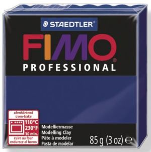 Полимерна глина Fimo Professional - NAVY BLUE - 85 гр.