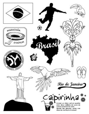 Силиконови печати - Brazil - 12 бр.