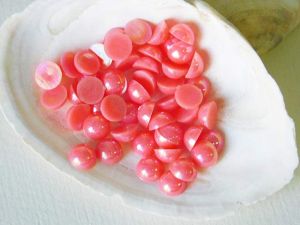 Перли - Хамелеон розов домат - 0,80 см - 50 бр.