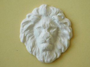 Орнамент с лъвска глава - 4,00 х 4,00 см