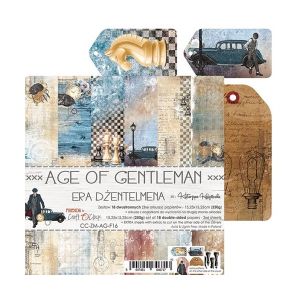 Комплект дизайнерска хартия - AGE OF GENTLEMAN - 18 листа