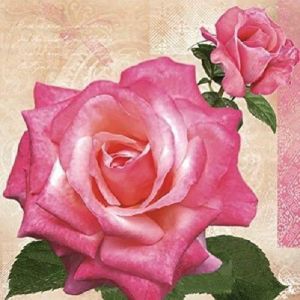 Салфетка Big Pink Rose 011801